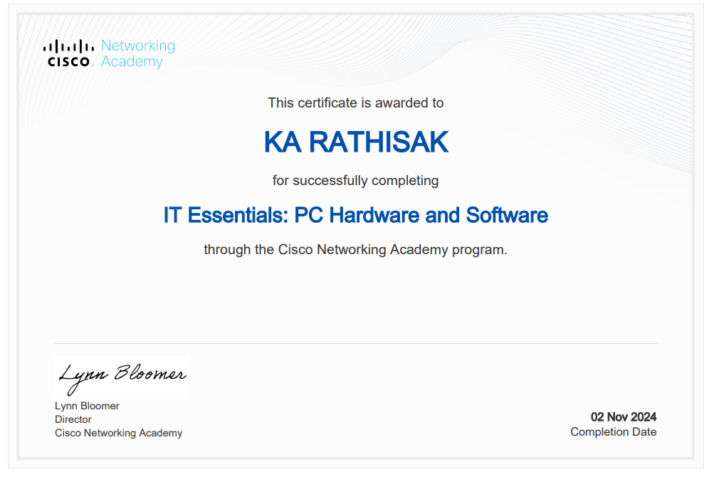 Certificate 3